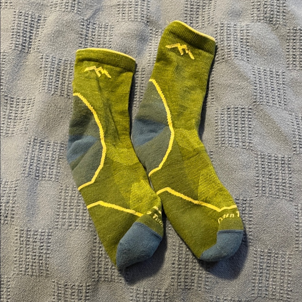 Kids' Green and Gray Socks